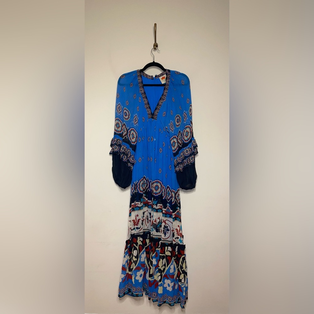 FARM Rio Blue Ainika Tiles Maxi Dress - Picture 8 of 16
